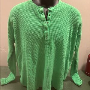 Aerie Green women’s Henley Shirt